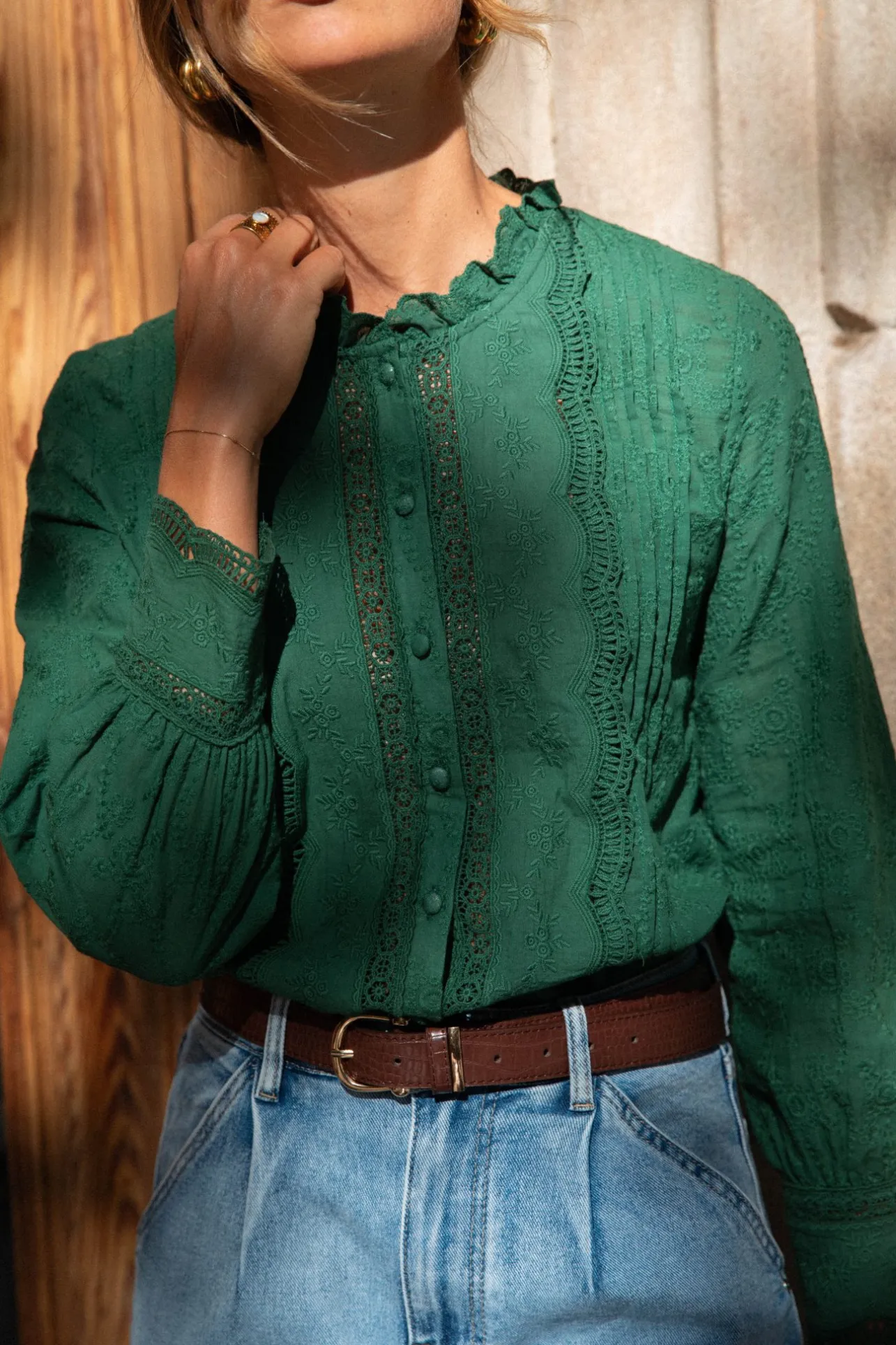 Sahomashop Blouses & Chemises<BlouseClarissae vert