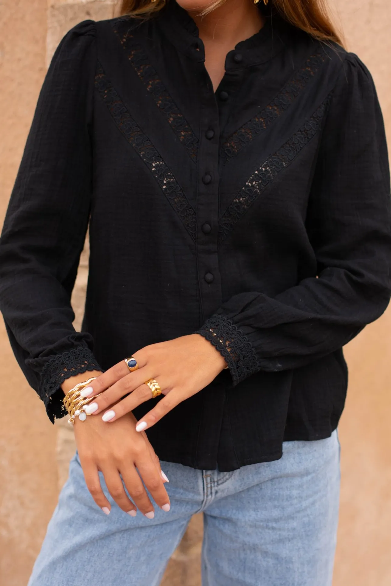 Sahomashop Blouses & Chemises<BlouseMila noir