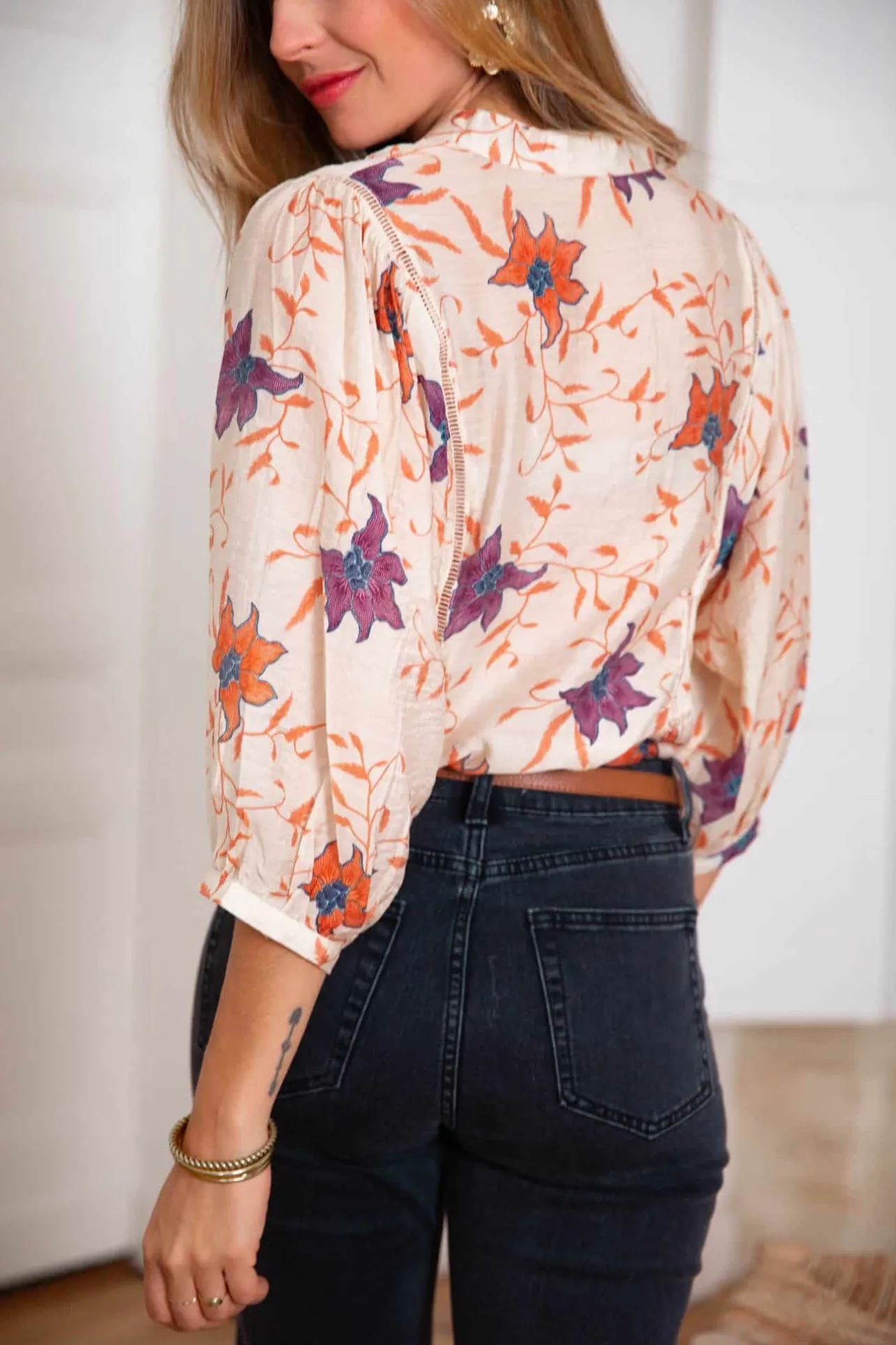 Sahomashop Blouses & Chemises<BlouseScarlette impriméfleuri