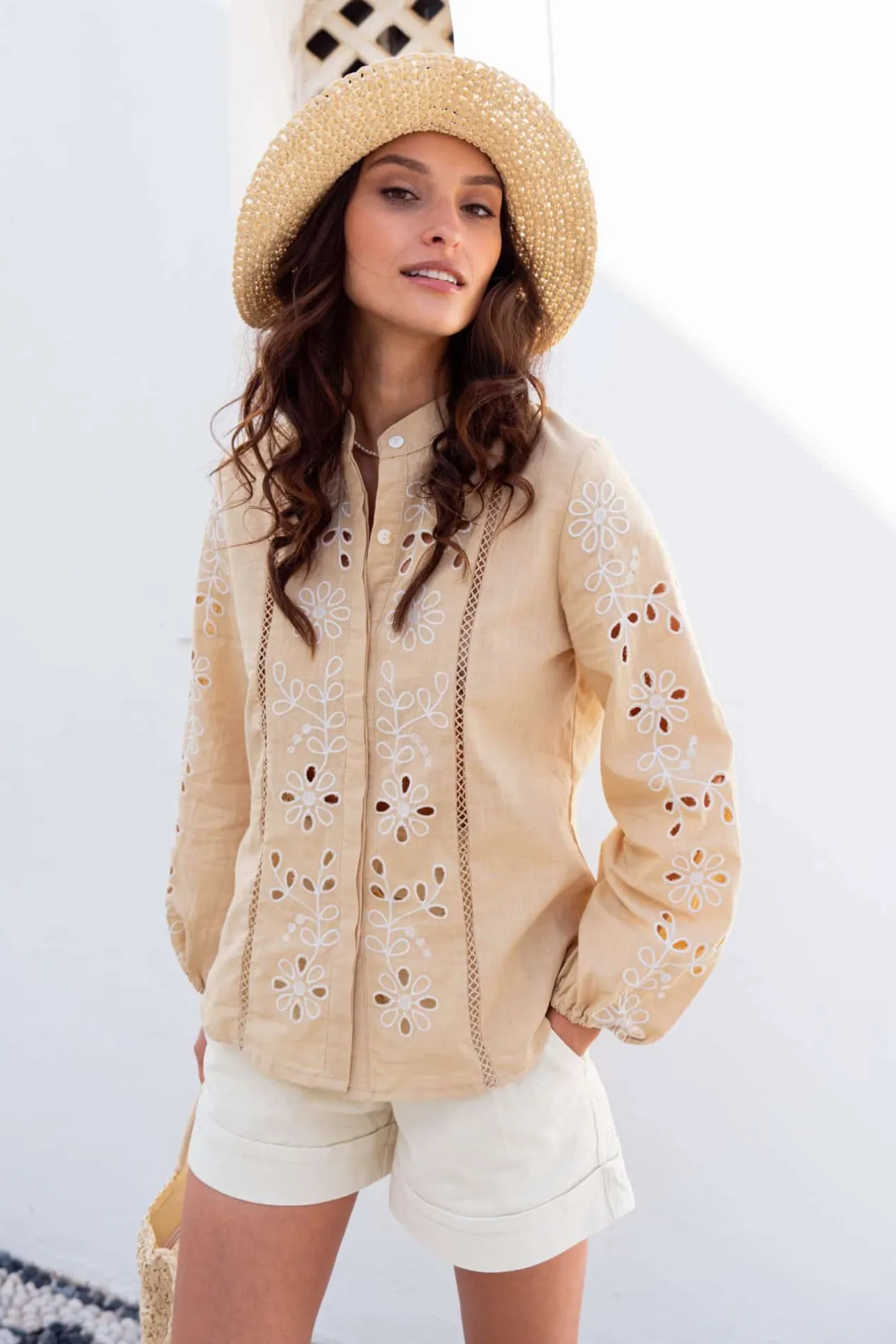 Sahomashop Blouses & Chemises<BlouseSiloé beige