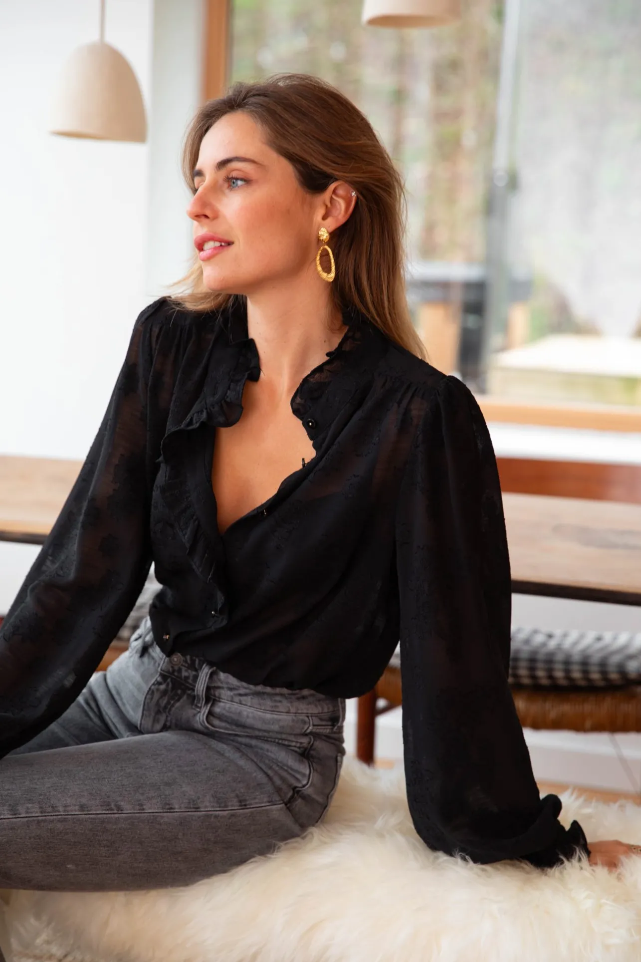 Sahomashop Blouses & Chemises<ChemiseEstella noir