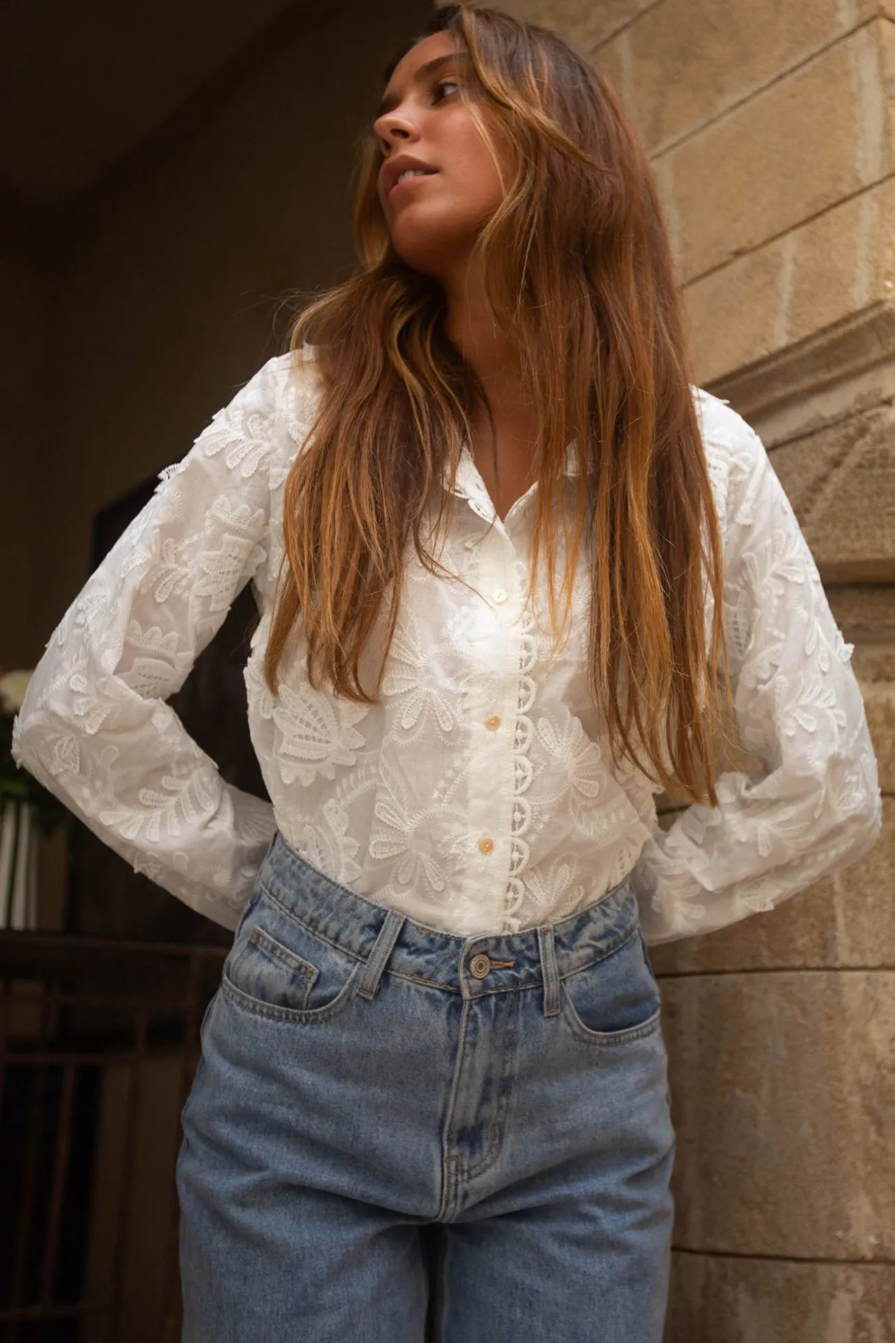 Sahomashop Blouses & Chemises<ChemiseLénie blanc