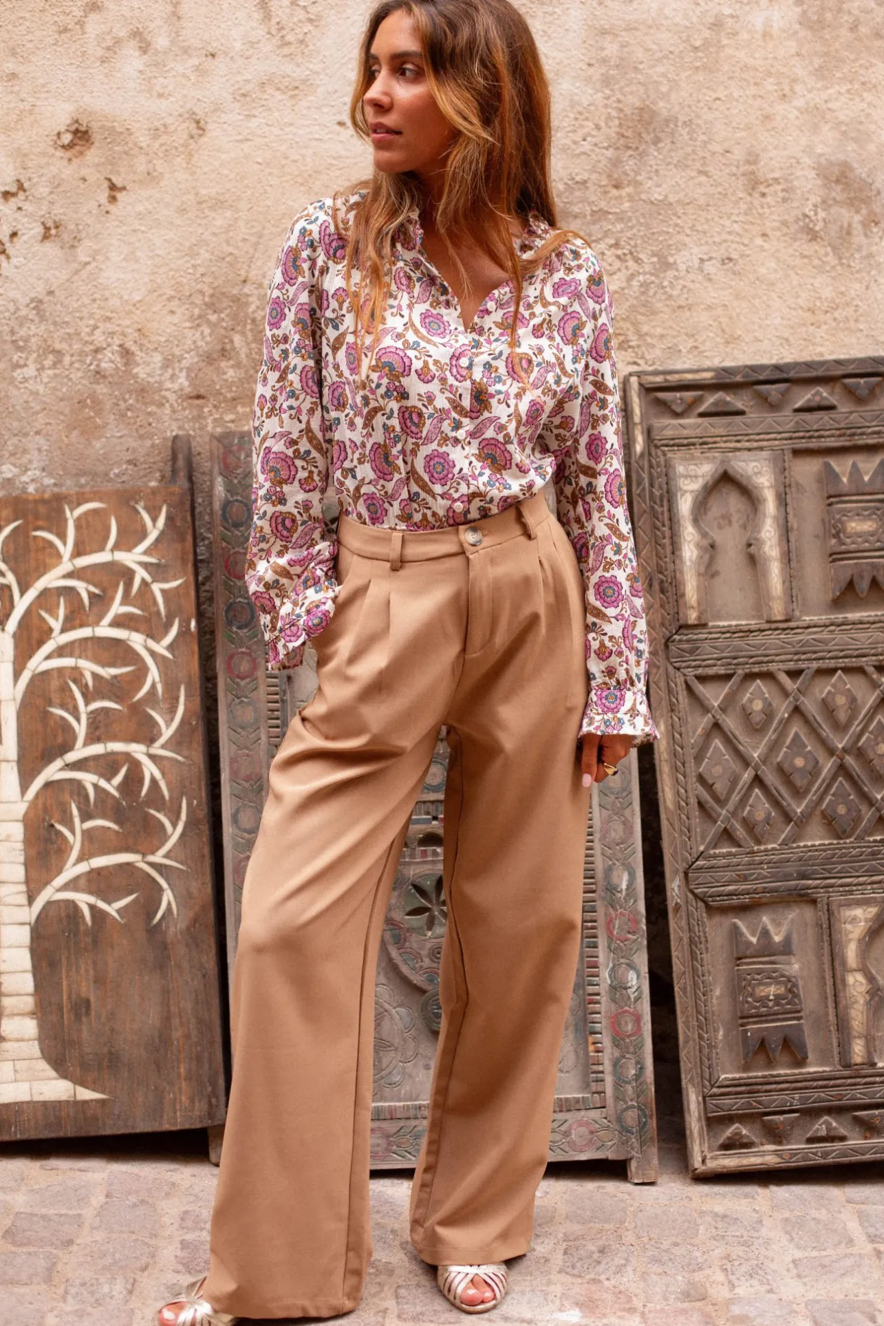 Sahomashop Pantalons & Jeans<PantalonCharles Camel