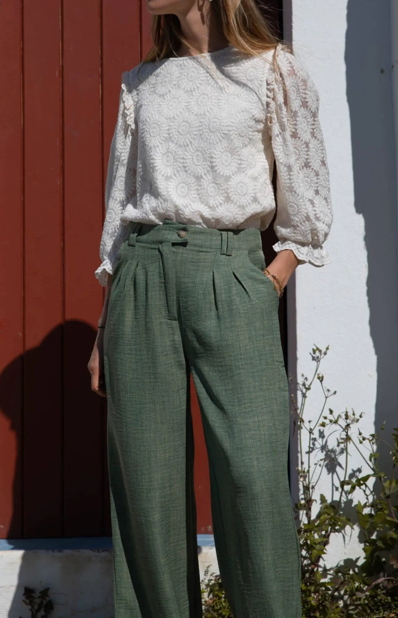 Sahomashop Pantalons & Jeans<PantalonOceano vert