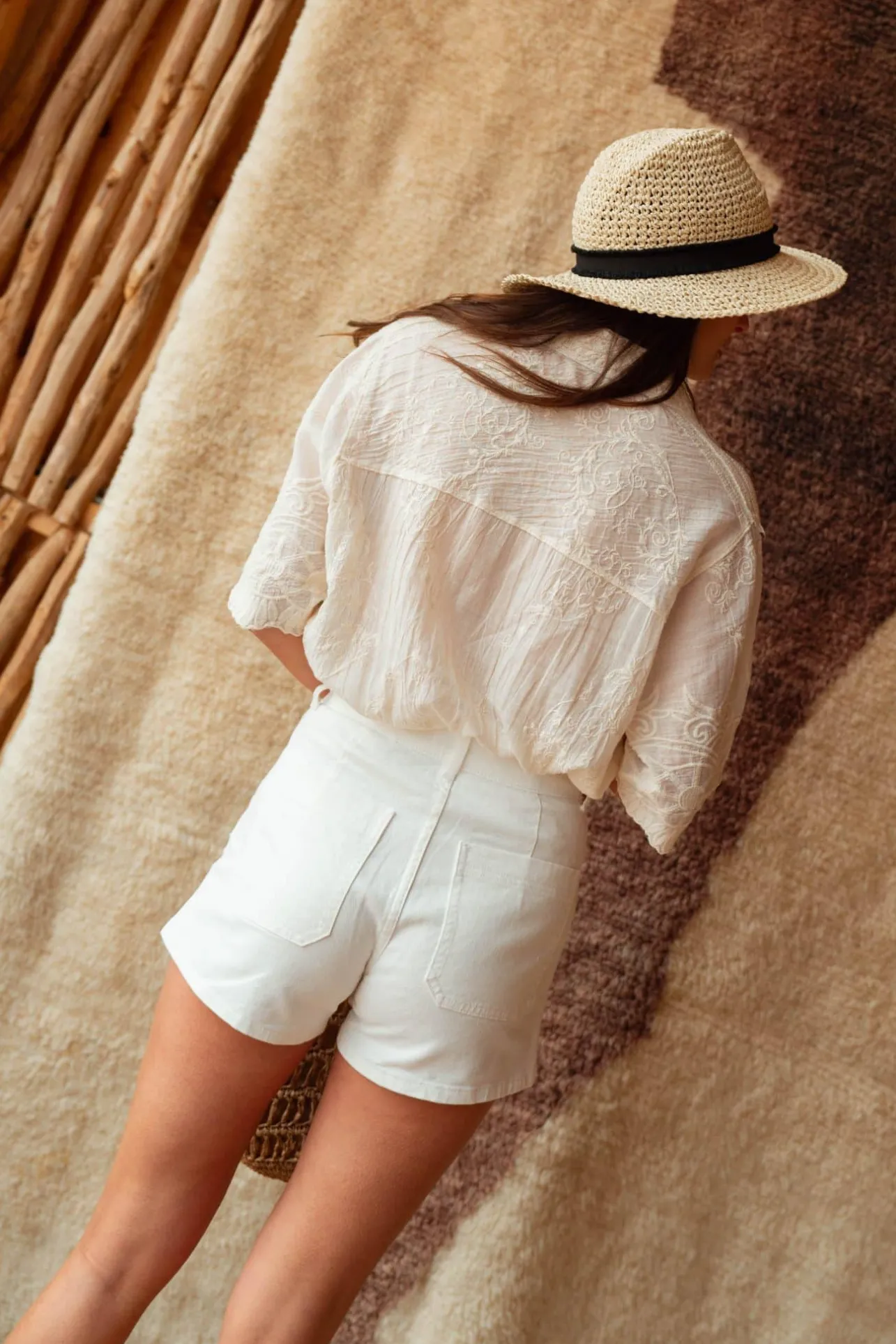 Sahomashop Jupes & Shorts<ShortThibou blanc