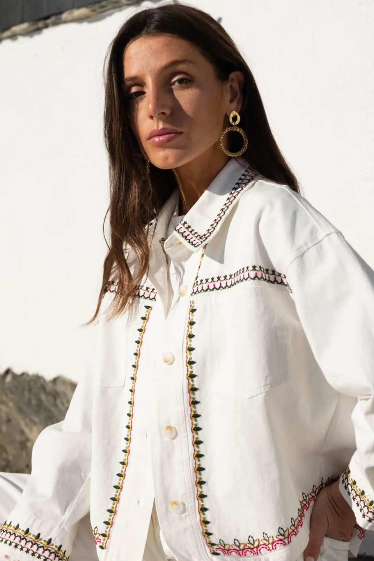 Sahomashop Vestes & Manteaux<VesteMathou blanc