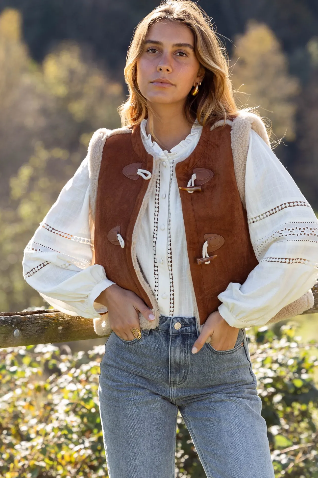 Sahomashop Vestes & Manteaux | Pulls & Mailles<VestesansmancheTerry cameletbeige